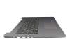 Keyboard incl. topcase DE (german) black/grey original suitable for Lenovo IdeaPad 3-17ABA7 (82RQ)
