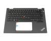 Keyboard incl. topcase DE (german) black/grey with backlight and mouse-stick (no WWAN) original suitable for Lenovo ThinkPad X13 Yoga G3 (21AW/21AX)