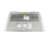 Keyboard incl. topcase DE (german) black/grey with backlight original suitable for Acer Aspire Vero 15 (AV15-52)