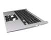 Keyboard incl. topcase DE (german) black/grey with backlight original suitable for Acer Chromebook 514 (CB514-1HT)