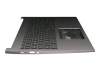 Keyboard incl. topcase DE (german) black/grey with backlight original suitable for Acer Chromebook 715 (CB715-1WT)