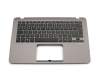 Keyboard incl. topcase DE (german) black/grey with backlight original suitable for Asus ZenBook Flip UX360UA