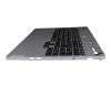 Keyboard incl. topcase DE (german) black/grey with backlight original suitable for Lenovo Legion 5-16IRX9 (83DG/83EW)