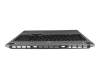 Keyboard incl. topcase DE (german) black/grey with backlight original suitable for Lenovo Legion 5-16IRX9 (83DG/83EW)