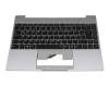 Keyboard incl. topcase DE (german) black/grey with backlight original suitable for Medion Akoya E14303/E14304 (NS14AR)
