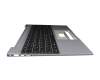 Keyboard incl. topcase DE (german) black/grey with backlight original suitable for Medion Akoya E15303 (NS15AR)