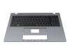 Keyboard incl. topcase DE (german) black/grey with backlight original suitable for Medion Akoya E16419 (NS16IRL)