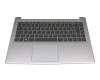 Keyboard incl. topcase DE (german) black/grey with backlight suitable for Medion Akoya S15449 (M15TUN)