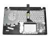Keyboard incl. topcase DE (german) black/red original suitable for Asus F550CC