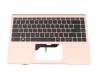 Keyboard incl. topcase DE (german) black/rosé original suitable for MSI Modern 14 11SBU/11SBL (MS-14D2)