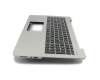Keyboard incl. topcase DE (german) black/silver b-stock suitable for Asus A555UB