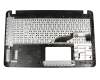 Keyboard incl. topcase DE (german) black/silver for ODD drives original suitable for Asus VivoBook R540NA