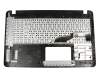 Keyboard incl. topcase DE (german) black/silver for ODD slots original suitable for Asus VivoBook F540NA