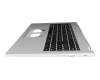 Keyboard incl. topcase DE (german) black/silver original suitable for Acer Extensa 15 (EX215-57)