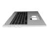 Keyboard incl. topcase DE (german) black/silver original suitable for Acer Extensa 15 (EX215-57)