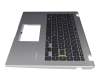 Keyboard incl. topcase DE (german) black/silver original suitable for Asus E410MA