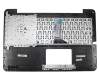 Keyboard incl. topcase DE (german) black/silver original suitable for Asus F555LJ