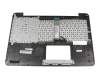 Keyboard incl. topcase DE (german) black/silver original suitable for Asus F555UJ