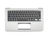 Keyboard incl. topcase DE (german) black/silver original suitable for Asus TP300LD