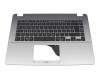 Keyboard incl. topcase DE (german) black/silver original suitable for Asus VivoBook 15 X505BP
