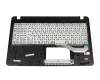 Keyboard incl. topcase DE (german) black/silver original suitable for Asus VivoBook D540MB