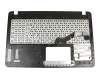 Keyboard incl. topcase DE (german) black/silver original suitable for Asus VivoBook D540NA