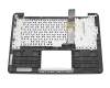 Keyboard incl. topcase DE (german) black/silver original suitable for Asus X302UJ