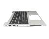 Keyboard incl. topcase DE (german) black/silver with backlight and mouse-stick original suitable for HP EliteBook 840 G7