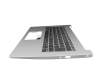 Keyboard incl. topcase DE (german) black/silver with backlight original suitable for Acer Aspire 5 (A514-53G)