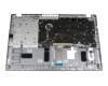 Keyboard incl. topcase DE (german) black/silver with backlight original suitable for Acer Aspire 5 (A515-56)