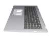 Keyboard incl. topcase DE (german) black/silver with backlight original suitable for Acer Aspire 5 (A515-56G)