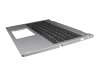 Keyboard incl. topcase DE (german) black/silver with backlight original suitable for Acer Spin 3 (SP313-51N)