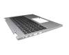 Keyboard incl. topcase DE (german) black/silver with backlight original suitable for Acer Spin 3 (SP313-51N)