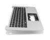 Keyboard incl. topcase DE (german) black/silver with backlight original suitable for Acer Swift 3 (SF314-51)