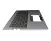 Keyboard incl. topcase DE (german) black/silver with backlight original suitable for Acer Swift Go 16 (SFG16-71)