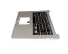 Keyboard incl. topcase DE (german) black/silver with backlight original suitable for Asus VivoBook S15 S510UF