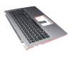 Keyboard incl. topcase DE (german) black/silver with backlight original suitable for Asus VivoBook S15 S530FN