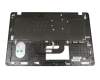 Keyboard incl. topcase DE (german) black/silver with backlight original suitable for Asus X705UD