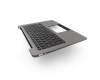Keyboard incl. topcase DE (german) black/silver with backlight original suitable for Asus ZenBook UX330UA