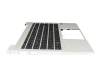 Keyboard incl. topcase DE (german) black/silver with backlight original suitable for HP EliteBook 640 G10