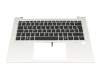 Keyboard incl. topcase DE (german) black/silver with backlight original suitable for HP EliteBook 840 G11