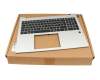 Keyboard incl. topcase DE (german) black/silver with backlight original suitable for HP EliteBook 860 G11