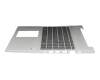 Keyboard incl. topcase DE (german) black/silver with backlight original suitable for HP ProBook 455 G6