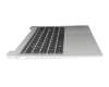 Keyboard incl. topcase DE (german) black/silver with backlight original suitable for Lenovo IdeaPad Slim 5 14ABR8 (82XE)