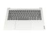 Keyboard incl. topcase DE (german) black/silver with backlight original suitable for Lenovo Yoga Slim 7 Pro-14IHU5 (82NC)