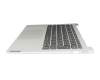 Keyboard incl. topcase DE (german) black/silver with backlight original suitable for Lenovo Yoga Slim 7 Pro-14IHU5 (82NC)
