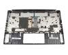 Keyboard incl. topcase DE (german) black/silver with backlight original suitable for MSI P75 Creator 9SE/9SG/9SD/9SF (MS-17G1)