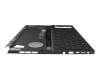 Keyboard incl. topcase DE (german) black/transparent/black/red with backlight original suitable for Asus GX650RS