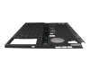 Keyboard incl. topcase DE (german) black/transparent/black/red with backlight original suitable for Asus GX650RX