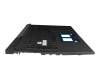 Keyboard incl. topcase DE (german) black/transparent/black with backlight (RGB 4-zone) original suitable for Asus ROG Strix G17 G713RW